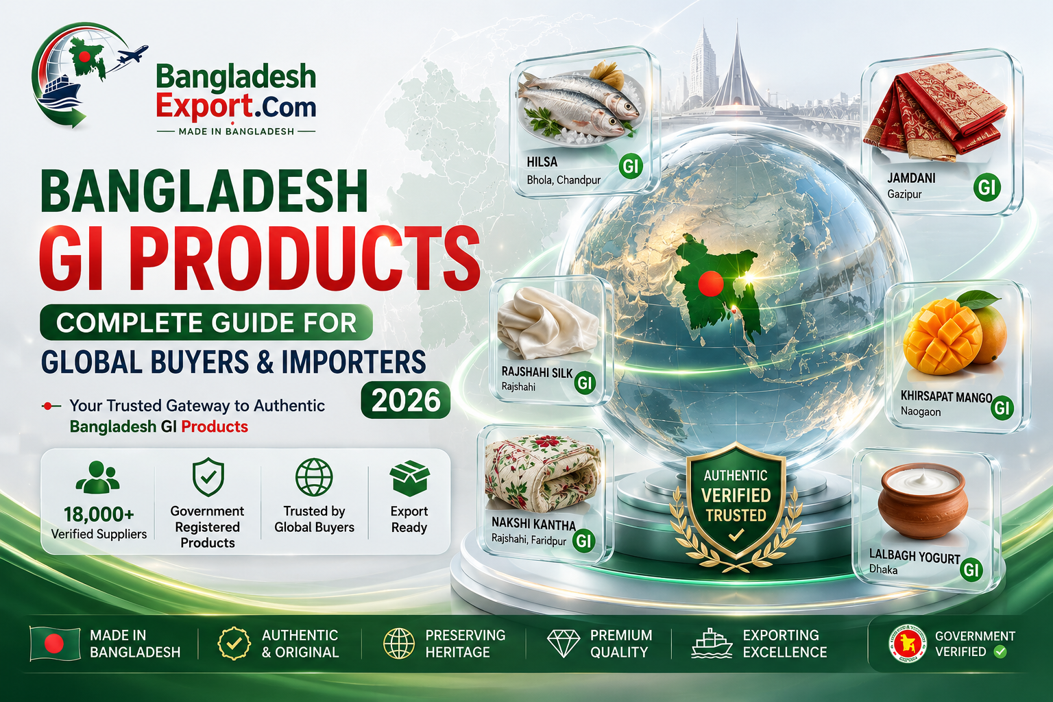 Bangladesh Newly Added GI Products (2026): Registrations 61-65 — Buyer's Guide