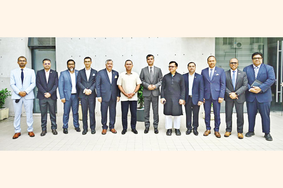 PM Tarique Rahman meeting AmCham delegation led by Syed Mohammad Kamal at the Secretariat