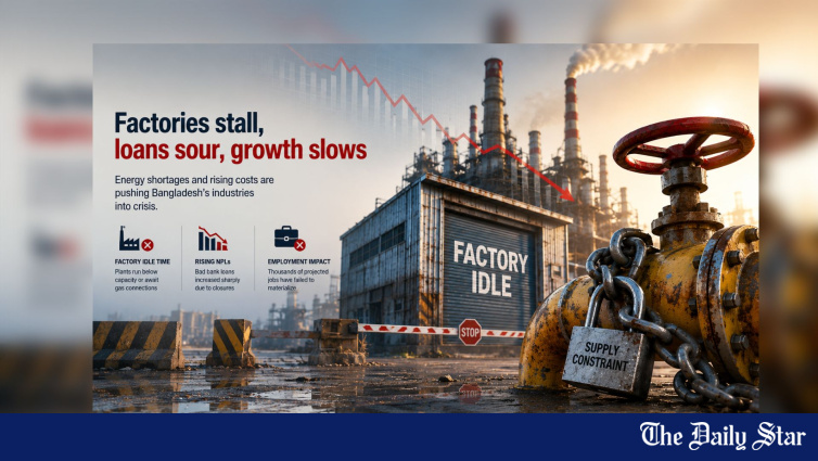 Bangladesh Industry in a Bind: Factories Idle as Gas Crisis Bites, NPLs Hit Tk 588,704 Crore