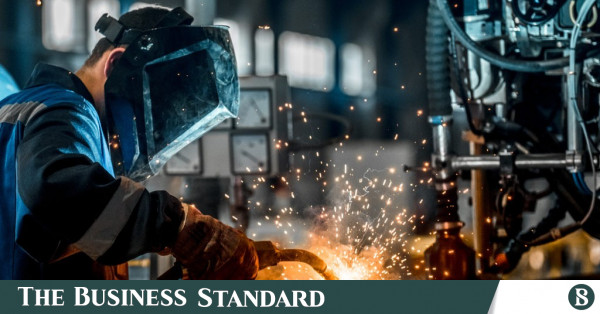 Welding work at a steel fabrication site. Representational image. Photo: Collected