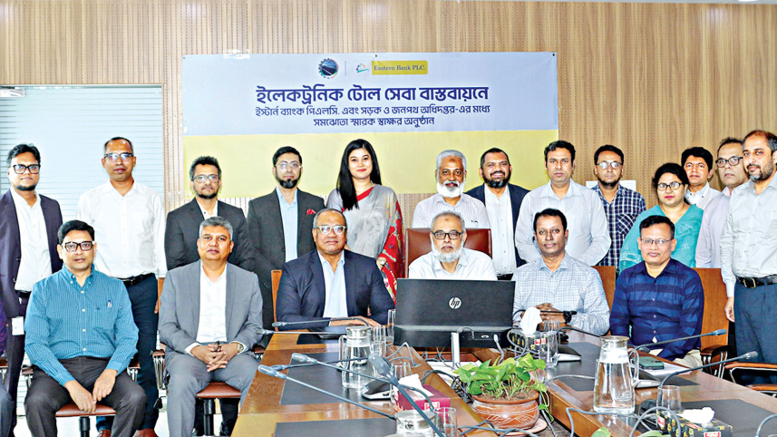Eastern Bank and RHD MoU signing ceremony for electronic toll collection system in Bangladesh