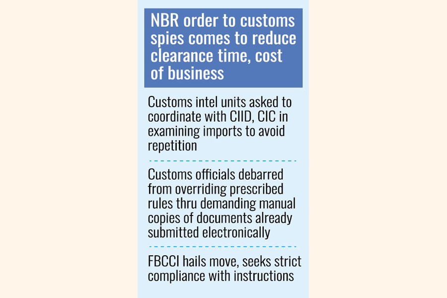 NBR customs import consignment examination coordination ending overlapping crosscheck in Bangladesh
