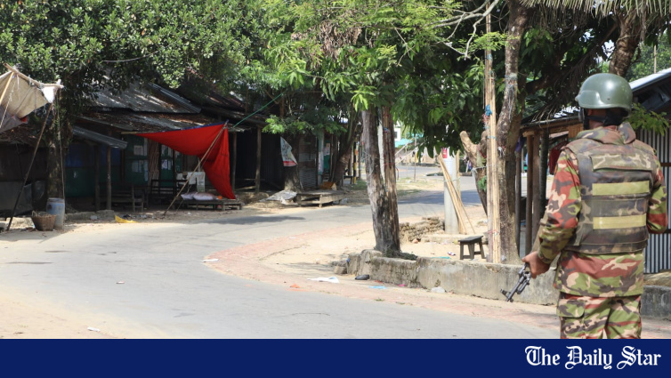 Empty road and shut shops in Sajek valley during the blockade that has devastated the local tourism industry