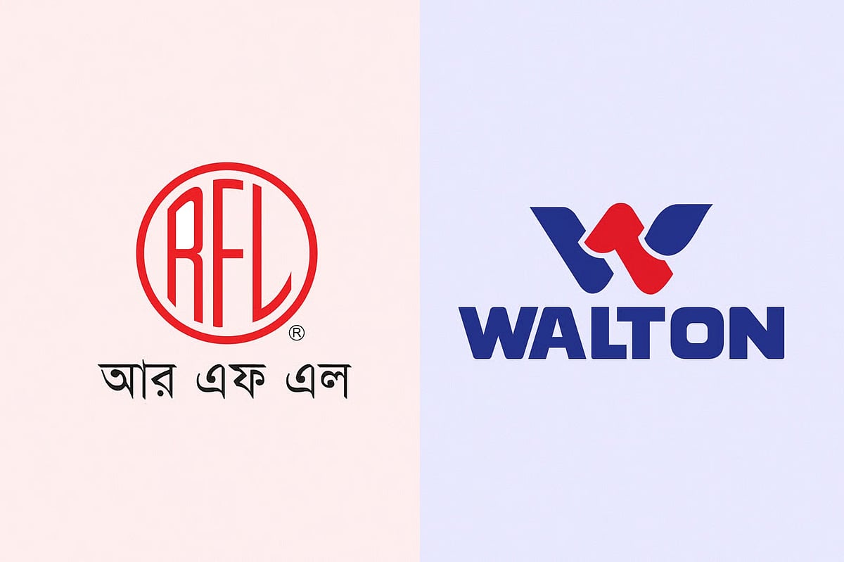 Walton and PRAN-RFL Group logos - new investment in lithium-ion battery production in Bangladesh