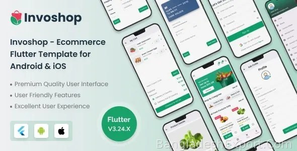 Invoshop - Ecommerce Flutter Template — BDEVS TECH