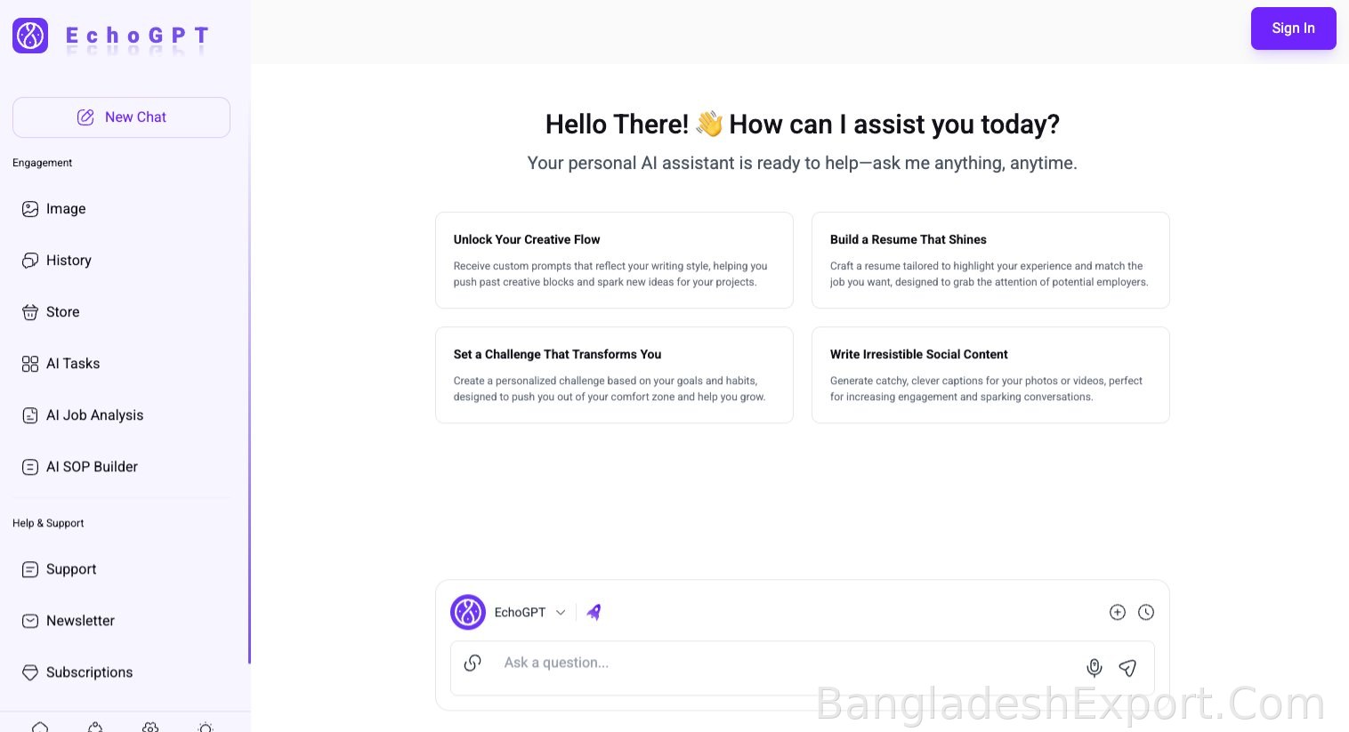 EchoGPT AI & Smart Assistant