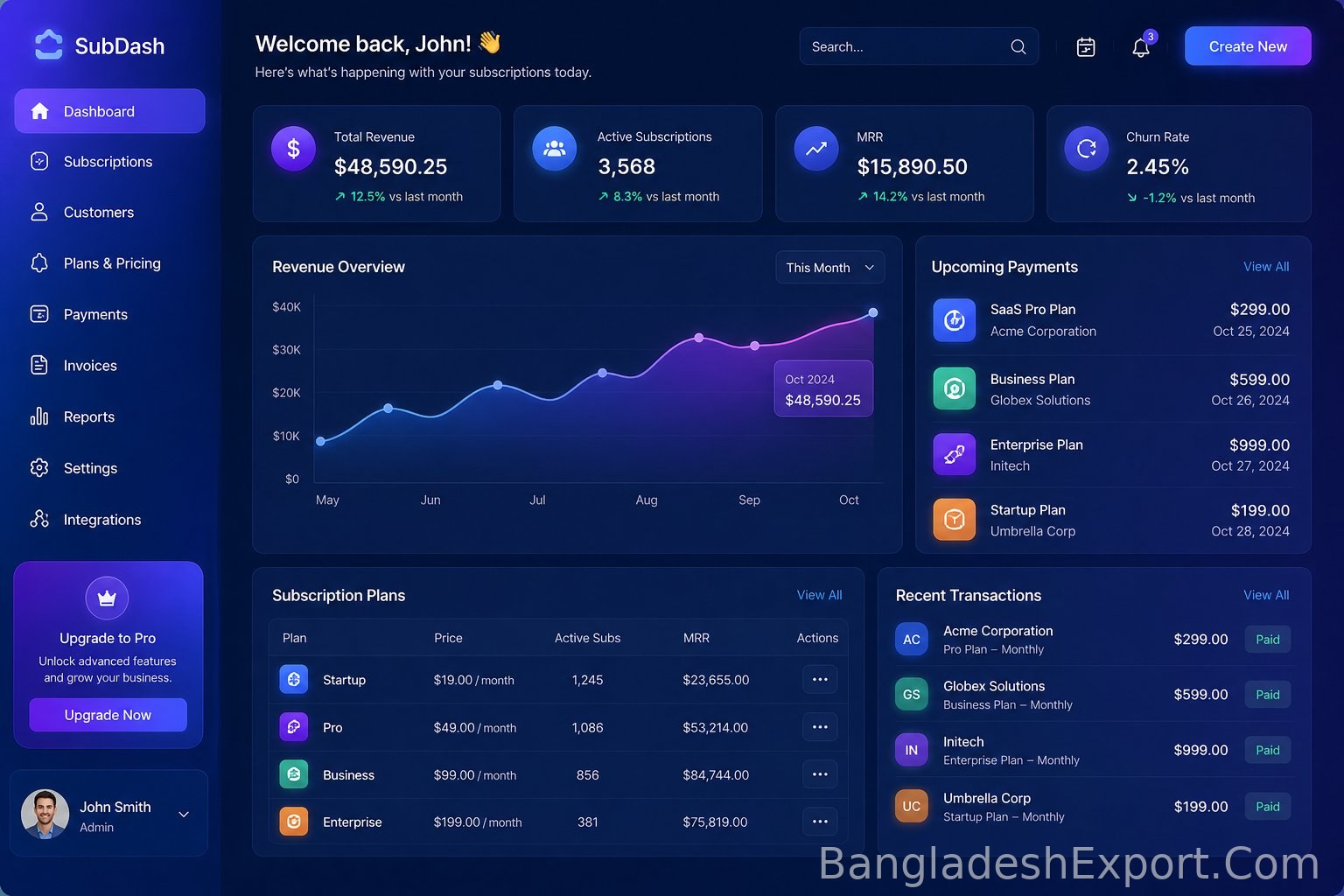 Subsify - Subscription Platform