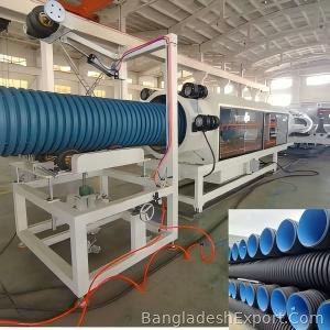 High-Speed PVC/PE/HDPE/ MPP Extrusion Line for Double Wall Corrugated Pipe