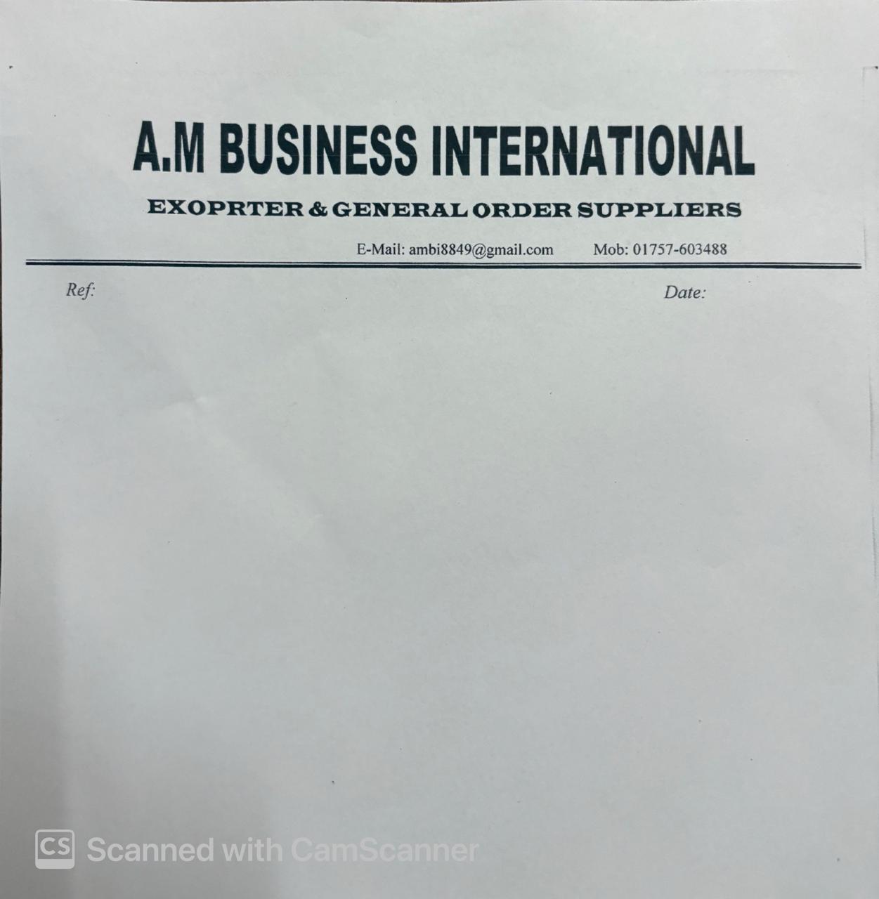 A.M BUSINESS INTERNATIONAL logo