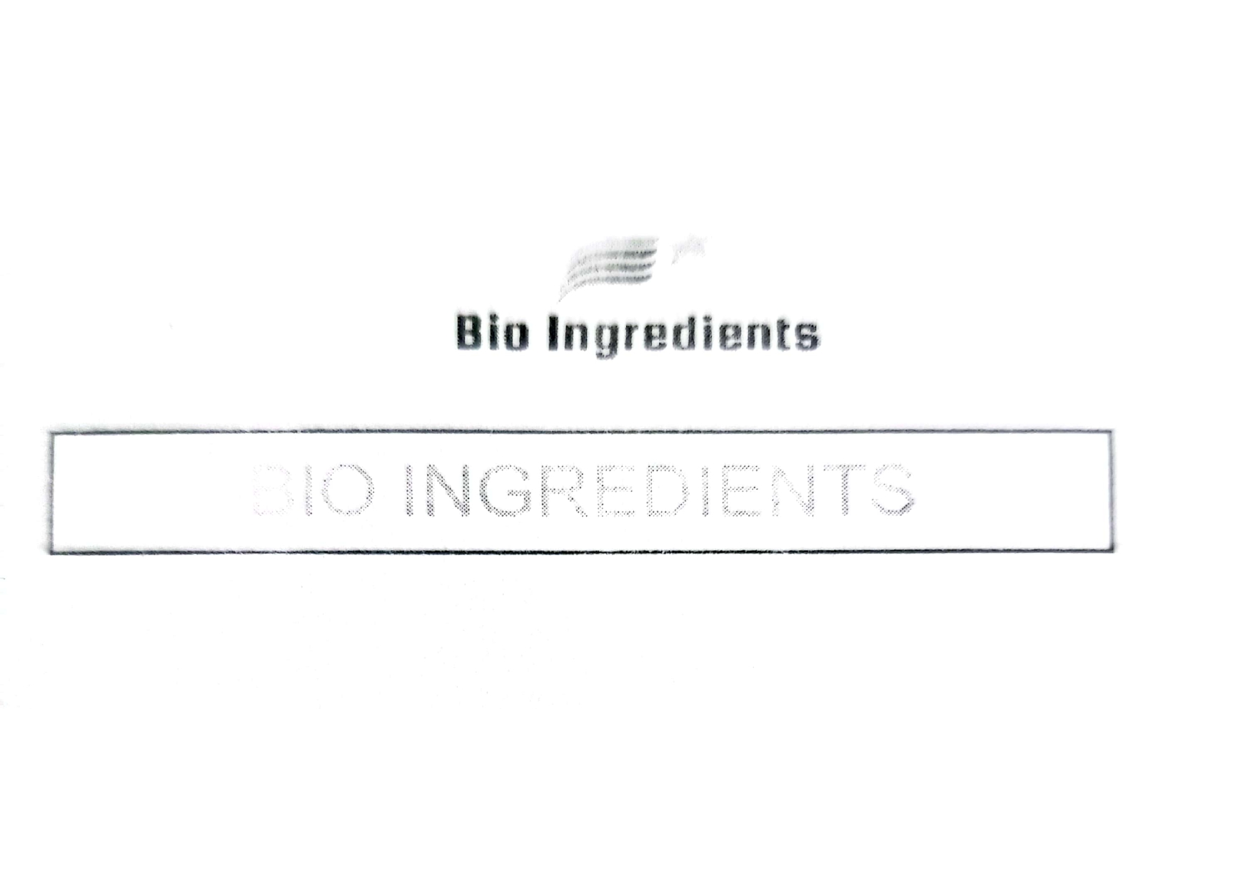 BIO INGREDIENTS logo