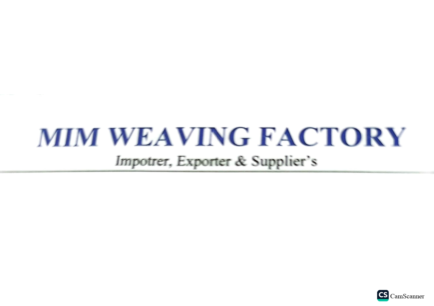 Mim Weaving factory logo