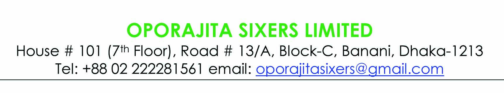 OPORAJITA SIXERS LIMITED logo